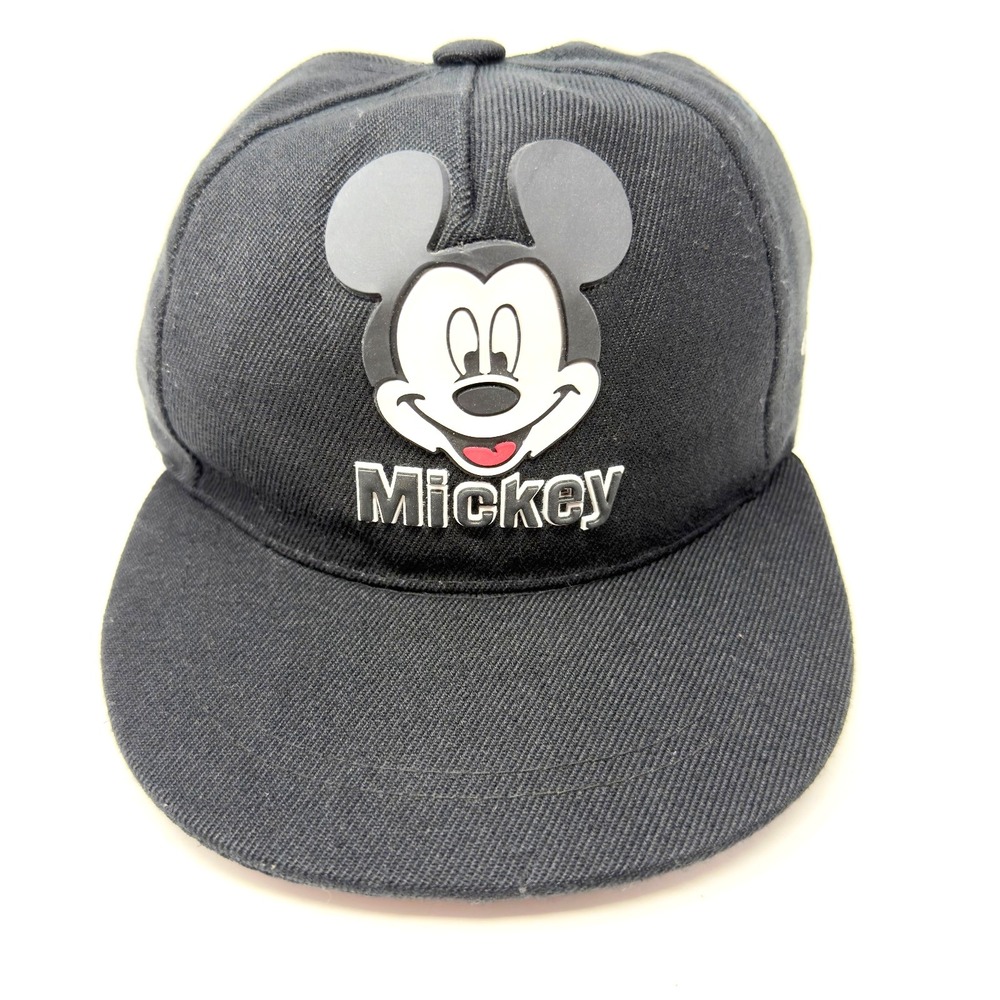 Disney Mickey Mouse Snapback‎ Hat Black Adjustable Kids Cap